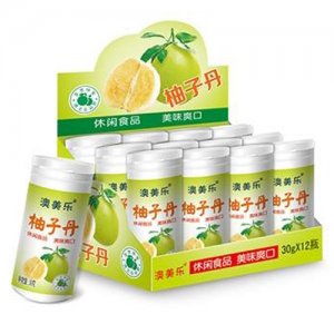 澳美樂(lè)柚子丹糖果瓶裝