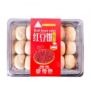 群正紅豆餅450g