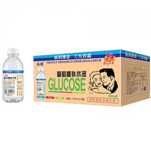 三九體順葡萄糖補水液不忘初心450mlx15瓶