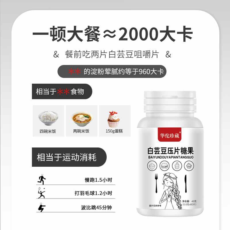 白蕓豆膳食纖維片壓片糖果咀嚼片代發白蕓豆碳水阻斷劑2.jpg