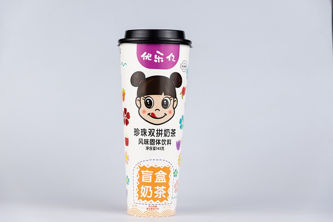 優(yōu)樂億盲盒奶茶 珍珠雙拼奶茶風味固體飲料.JPG