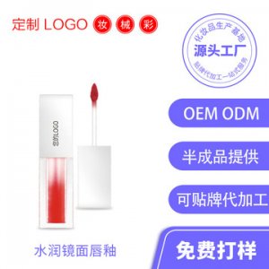 網(wǎng)紅彩妝水潤(rùn)鏡面絲絨唇釉 OEM/ODM代加工