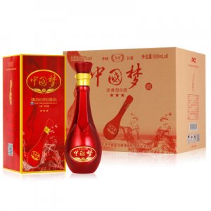 中國夢濃香型白酒整箱52度500ml*6瓶OEM代加工