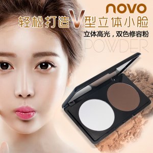 彩妝雙色修容粉高光粉餅腮紅貼牌OEM/ODM