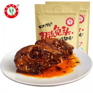 四川雙流特產 三星云崖玉兔冷吃兔頭380g電商爆品休閑食品代加工貼牌OEM/ODM