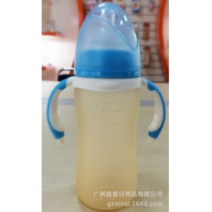 260ml覆硅膠膜高硼硅玻璃奶瓶OEM/ODM代加工