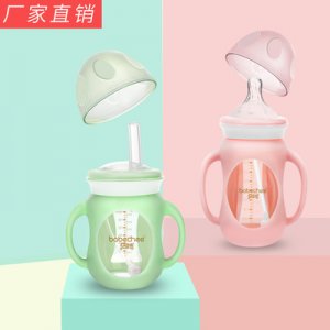 玻璃奶瓶  新生兒高硼硅玻璃奶瓶OEM代加工