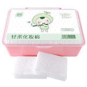 薄款1280片盒裝濕敷拉伸一次性無紡布化妝棉卸妝上妝用潔面化妝棉OEM代加工