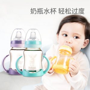ppsu水杯學(xué)飲杯帶手柄防摔學(xué)飲杯鴨嘴杯貼牌定制代加工
