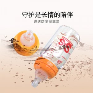 標(biāo)準(zhǔn)口徑高硼硅玻璃奶瓶可OEM/ODM代工