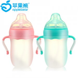 蘋果熊防脹氣廣口奶瓶可OEM/ODM代工