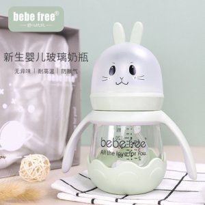 舒心比比寬口徑高硼硅玻璃奶瓶OEM/ODM代加工
