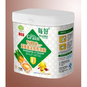 每好500g有機米生產蛋黃蔬菜營養米粉1段OEM代加工