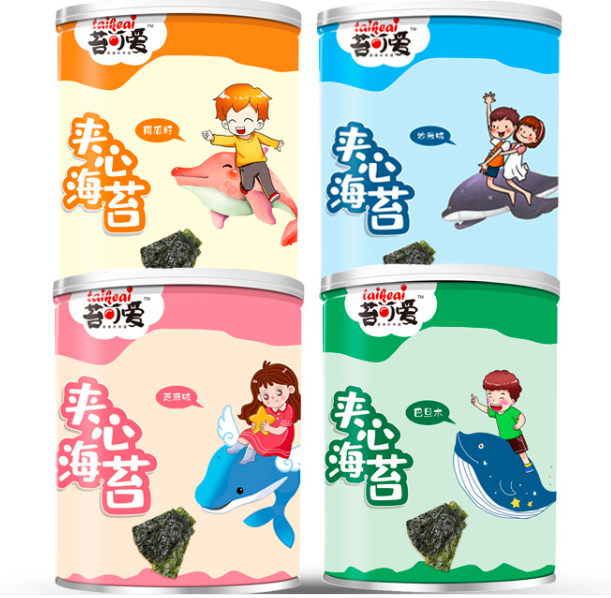 大片海苔夾心脆30g貼牌定制代加工