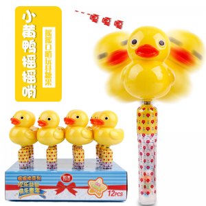 創(chuàng)意搖搖小黃鴨系列糖果玩具貼牌OEM/ODM