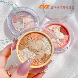 CVZ獨角獸高光修容盤腮紅粉餅OEM/ODM代加工