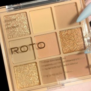 ROTO爆閃雪花九色眼影盤OEM代加工