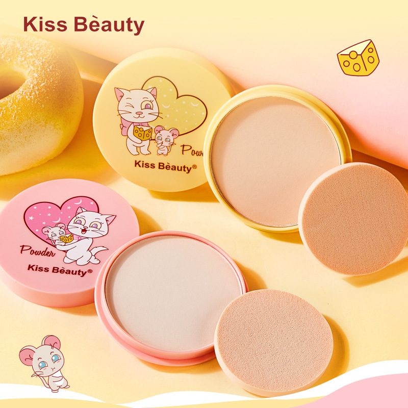 KissBeauty卡通芝士奶酪粉餅貼牌定制代加工