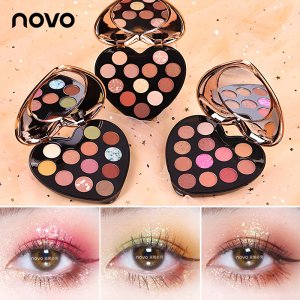 NOVO5298愛心形12色眼影盤貼牌定制代加工