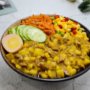 米小福咖喱牛肉拌飯醬料理包200克OEM代加工