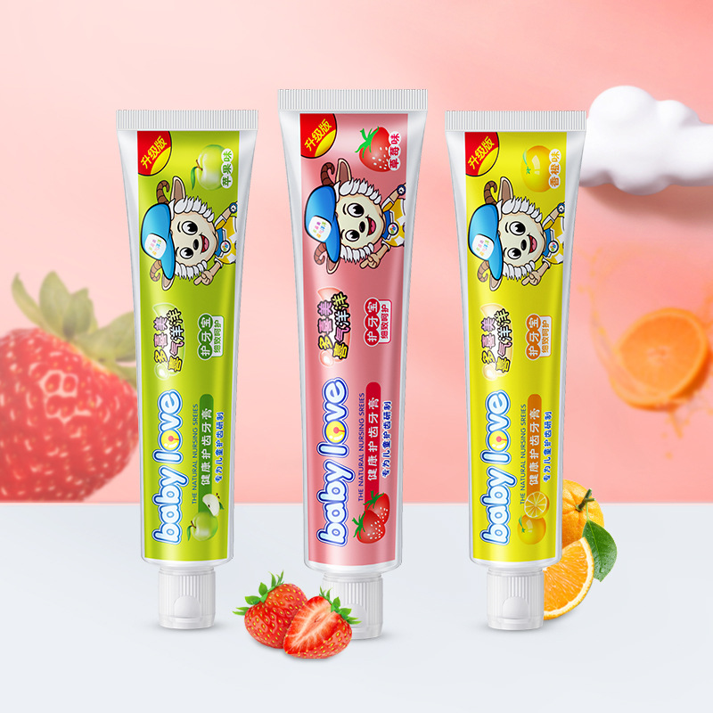 蘋果草莓味牙膏清爽口感固齒健齦去牙漬oem代加工