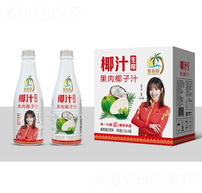 致養道生榨椰子汁植物蛋白飲料1.25LX6OEM代加工