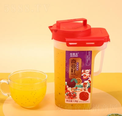 格蕾美復合果汁飲料招商奇亞籽百香果汁1.5kgOEM代加工