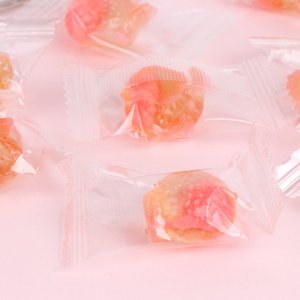 廠家直銷 白桃味水晶軟糖 爆漿糖果 零食現(xiàn)貨批發(fā) 可貼 可代