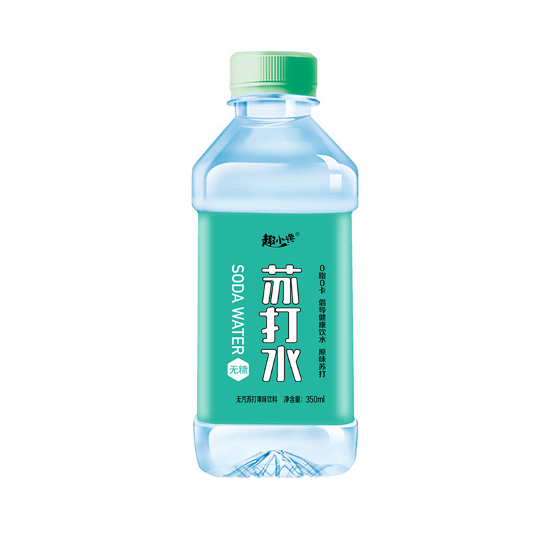 蘇打水飲料350ml廠(chǎng)家直銷(xiāo)整箱批發(fā)原味檸檬礦泉水一件代發(fā)OEM代加工