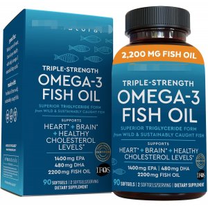 O-mega 3 Fish Oil魚油跨境工廠非Viva Naturals亞馬遜一件代發