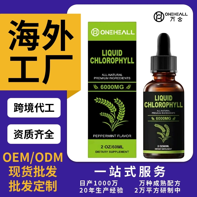 AMAZON熱銷 chlorophyll liquid 葉綠素濃縮液滴劑 跨境 OEM