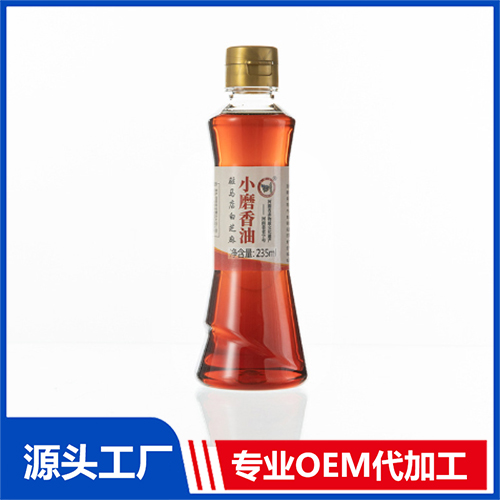 235ml塑料瓶小磨香油現貨批發一件代發 小磨香油芝麻油調和油支持定制OEM代工