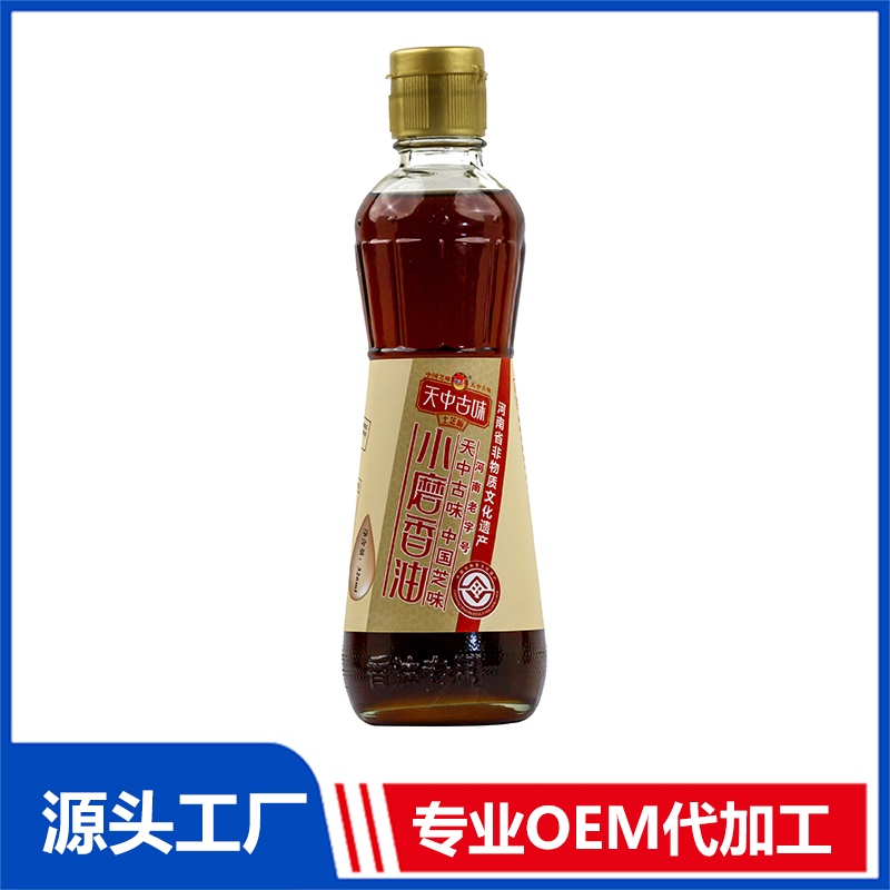 小磨香油326ml白芝麻油現貨批發一件代發 小磨香油芝麻油調和油支持定制OEM代工
