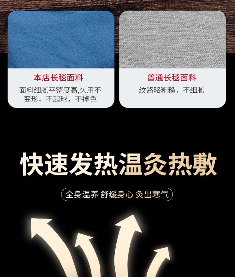 電加熱艾灸毯艾絨床墊艾草褥子熱敷艾灸毯家用艾絨毯廠家批發溫灸