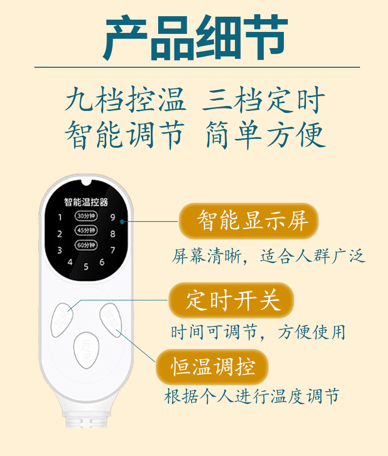 電加熱艾灸毯家用理療養生墊子全身熱敷艾絨床墊艾草電熱毯艾灸墊