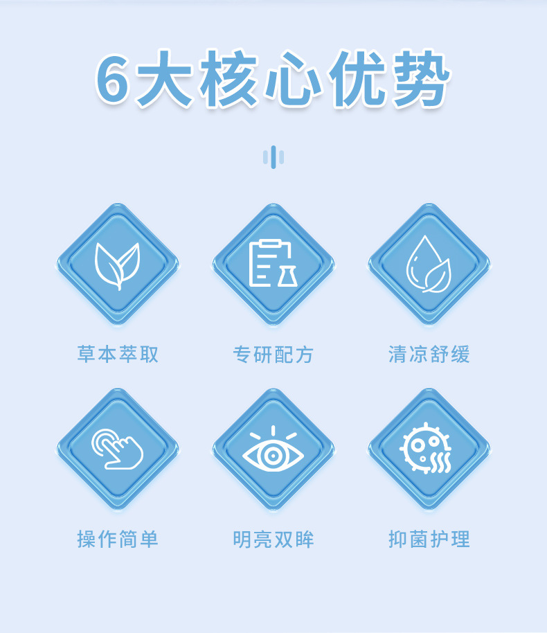 決明子抑菌液緩解視疲勞眼干澀珍視明葉黃素滴眼液熊膽草明目眼水