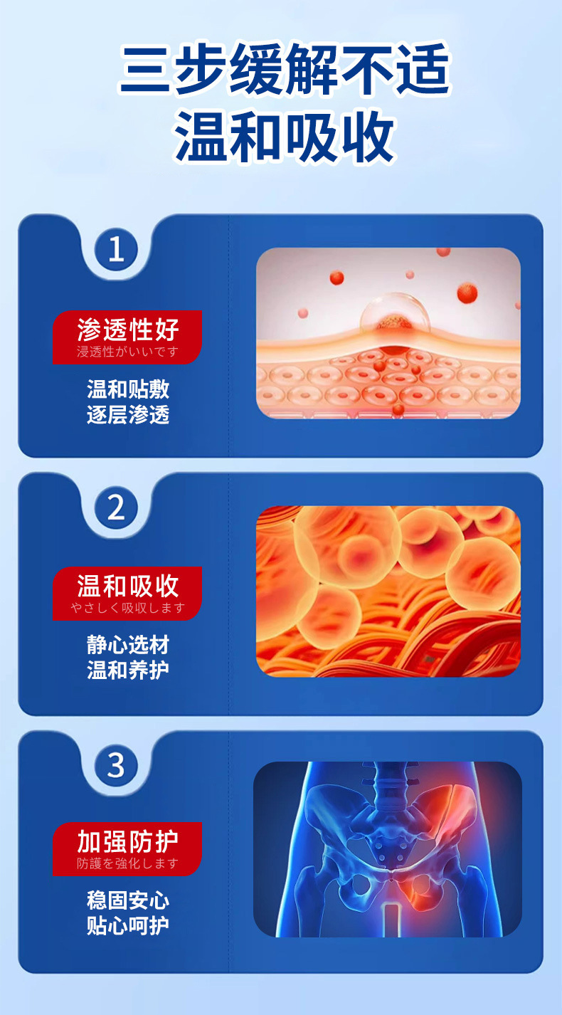 圭敏妍恩坐骨神經貼關節保健貼艾草貼頸肩腰腿穴位膏藥貼批發代發