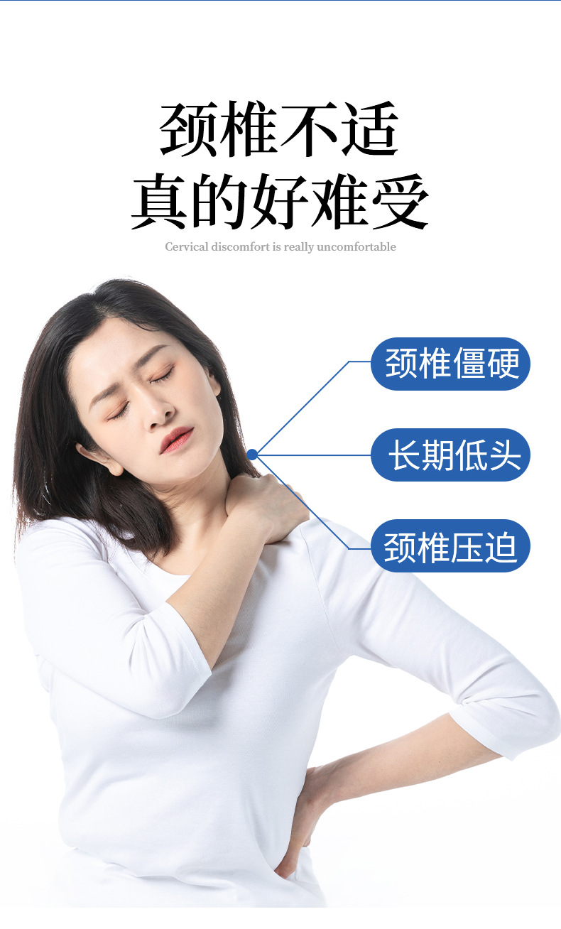 夏季冰絲骨頭枕艾草枕頭家用頸椎枕頭多功能護頸助睡枕艾草骨頭枕