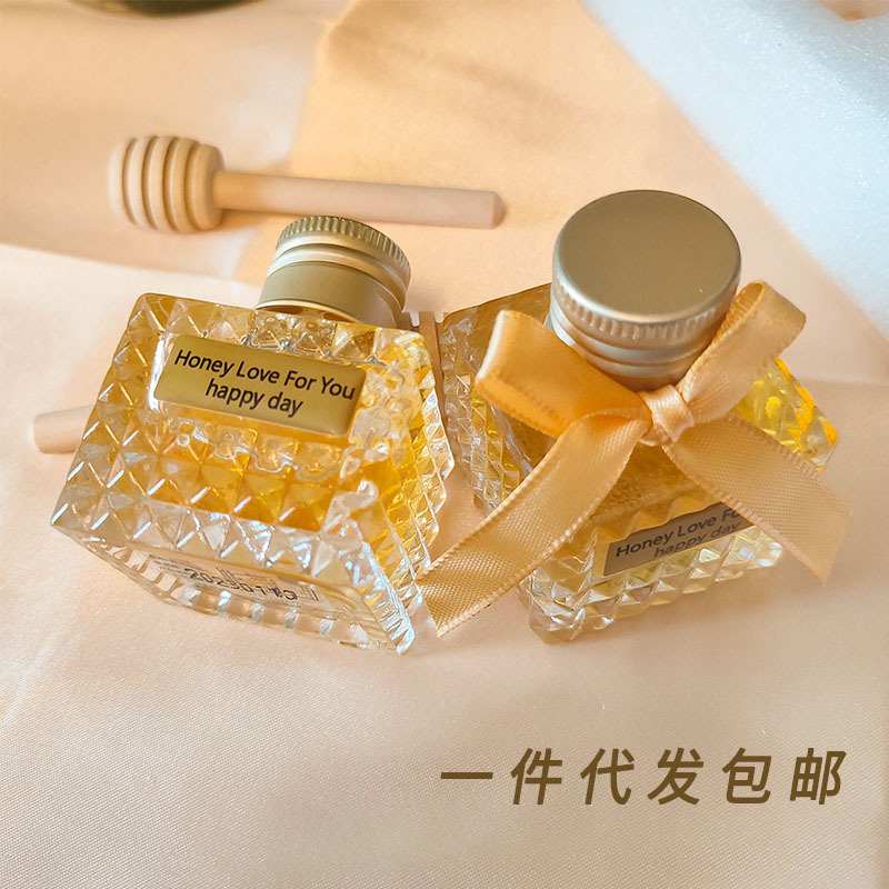 整箱蜂蜜伴手禮喜蜜小罐小鉆石35gDIY手工喜糖禮盒罐裝瓶裝