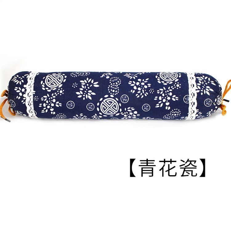 艾草頸椎枕頭護頸艾絨艾草助睡眠睡覺專用家用圓形廠家批發代發貨