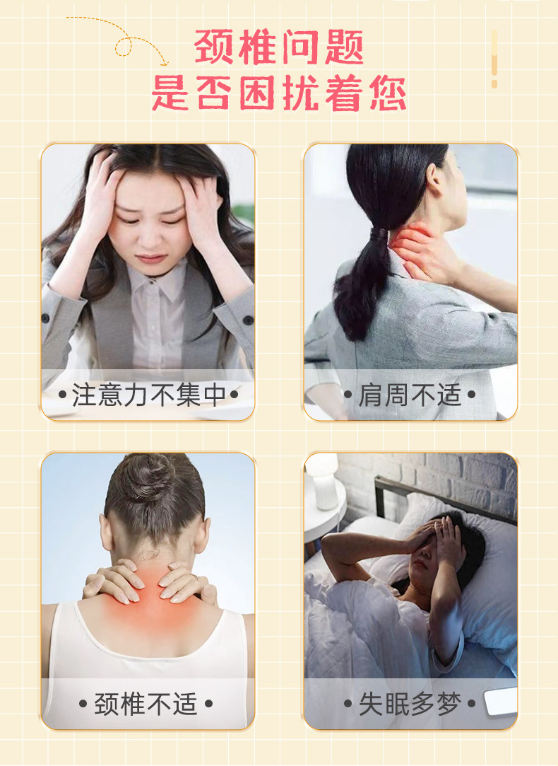 蕎麥連體枕三角枕家用可拆卸助睡護頸枕粗布組合蕎麥頸椎枕蕎麥枕