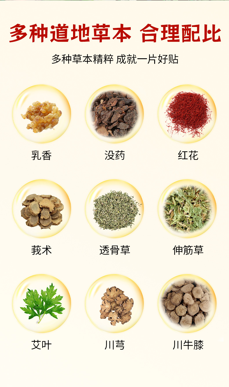 扁鵲世醫艾草頸椎貼關節腰椎頸椎膝蓋筋骨保健貼肩周透骨貼批發