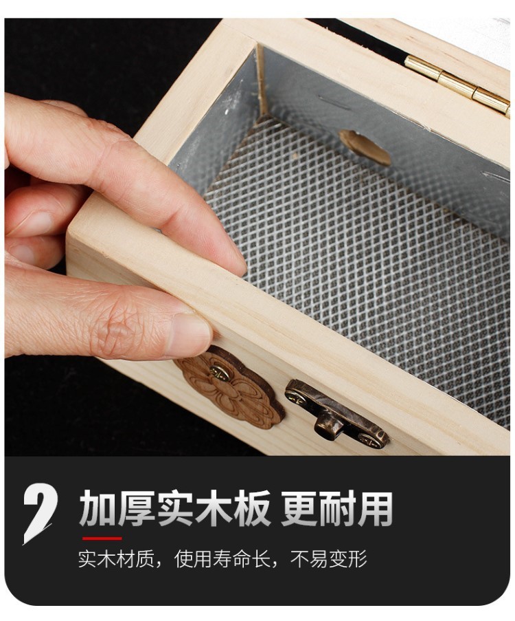 艾灸盒實木制隨身灸家用腰腹部全身通用隔姜灸器具罐子理療溫灸
