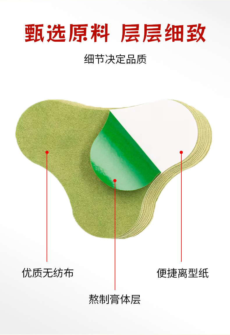 扁鵲世醫艾草頸椎貼關節腰椎頸椎膝蓋筋骨保健貼肩周透骨貼批發