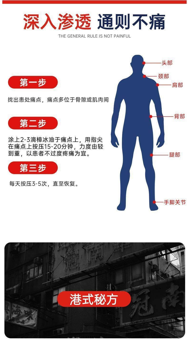 羚羊堂樟冰油肌肉酸脹肩頸不適筋骨活絡油草本