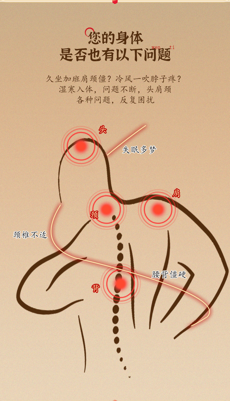 電加熱艾灸連帽披肩月子帽肩頸理療一體帽頭部艾灸熱敷包艾灸護肩