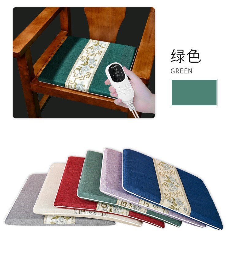 艾立方電加熱坐墊發熱辦公室艾絨加熱艾灸墊按摩家用