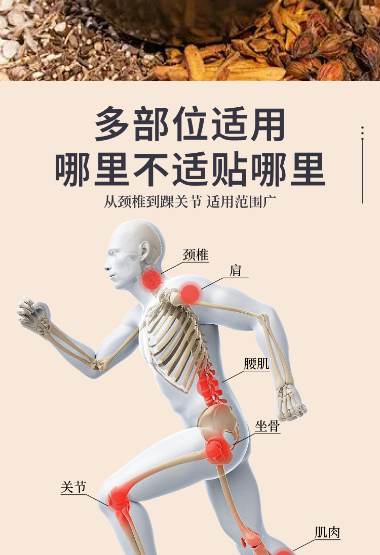 國藥世家田氏熱敷膏頸肩腰腿不適膝蓋關節疼痛貼艾草外用膏貼代發