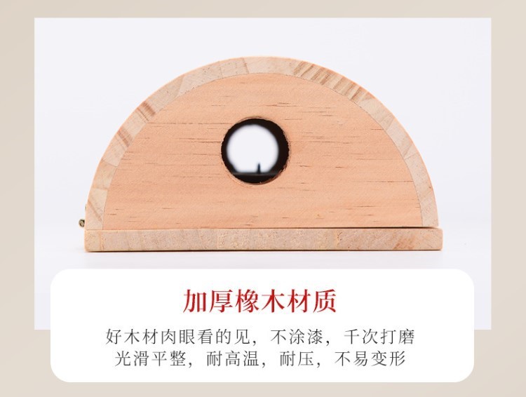 抖音爆款木質艾灸枕頭無煙器具頸椎枕腰部隨身灸實木保健